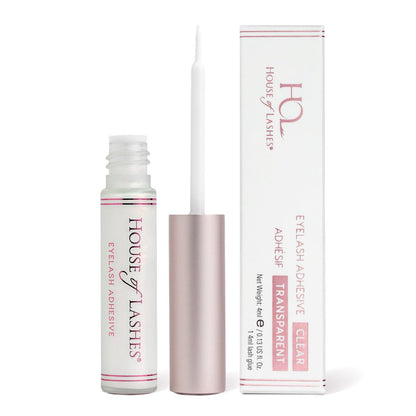 House of Lashes Latex-Free Clear Eyelash Glue for Sensitive Eyes, All-Day Wear, 2 Pack Avelisse