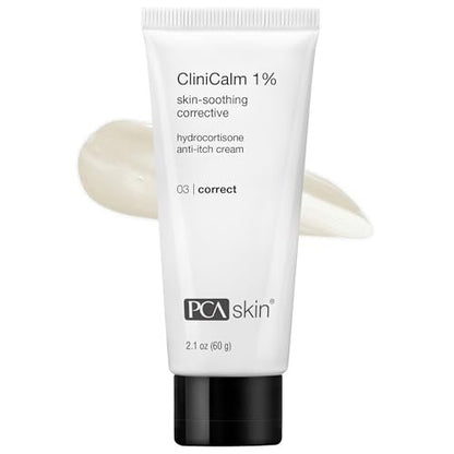 PCA SKIN CliniCalm 1% Maximum Strength Hydrocortisone Soothing Cream - Anti Itch Intense Therapy Moisturizing Face & Body Lotion with Aloe for Irritation, Eczema Relief, Itchy & Dry Skin (2.1 oz) Avelisse