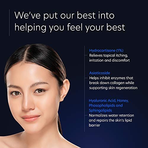 PCA SKIN CliniCalm 1% Maximum Strength Hydrocortisone Soothing Cream - Anti Itch Intense Therapy Moisturizing Face & Body Lotion with Aloe for Irritation, Eczema Relief, Itchy & Dry Skin (2.1 oz) Avelisse