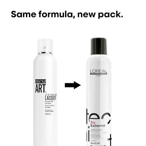 L'Oréal Professionnel Paris Fix Extreme Lacquer - Strong Hold Hairspray for All Hair Types, Anti-Frizz and Shine Avelisse