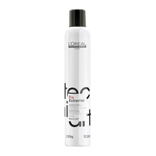 L'Oréal Professionnel Paris Fix Extreme Lacquer - Strong Hold Hairspray for All Hair Types, Anti-Frizz and Shine Avelisse
