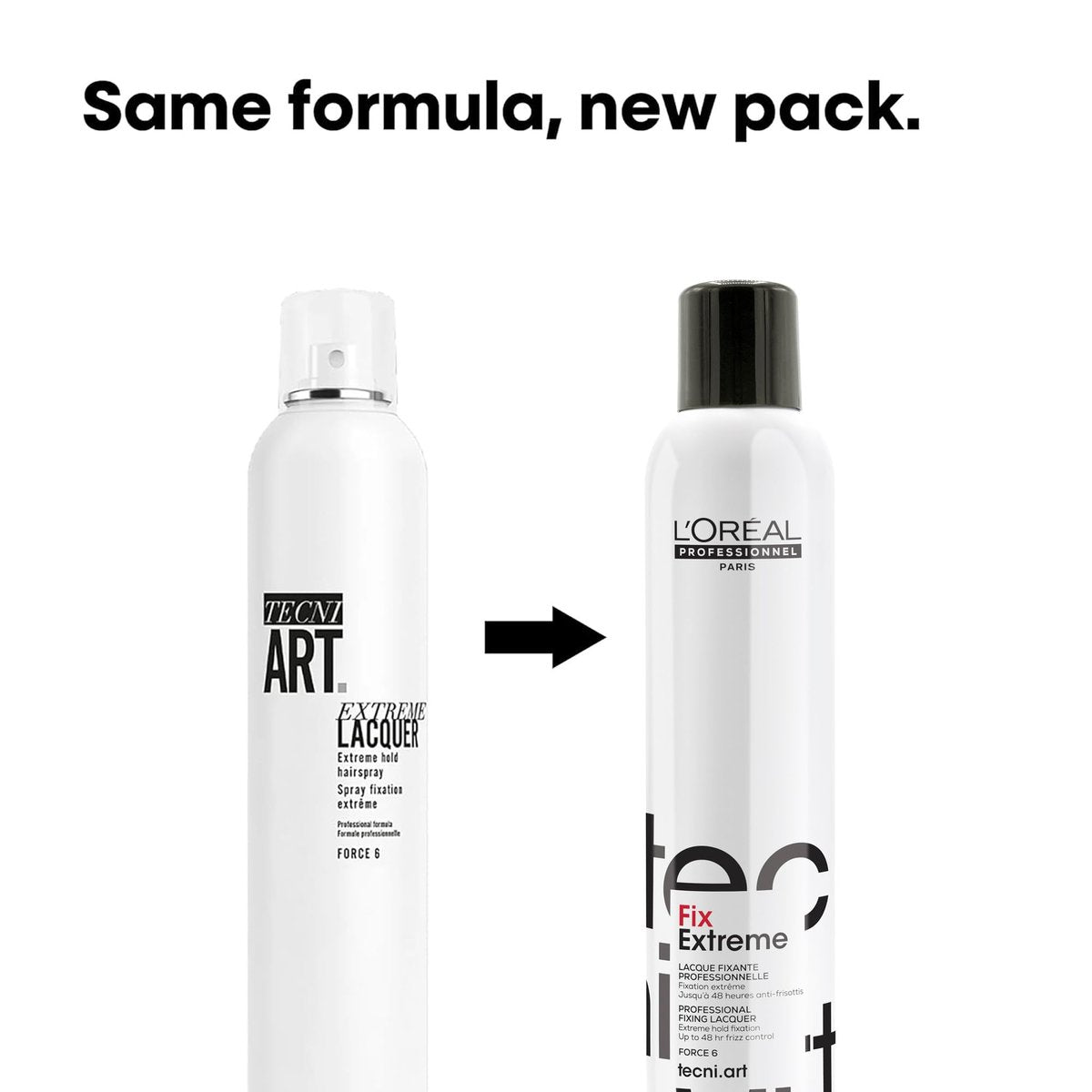 L'Oréal Professionnel Paris Fix Extreme Lacquer - Strong Hold Hairspray for All Hair Types, Anti-Frizz and Shine Avelisse