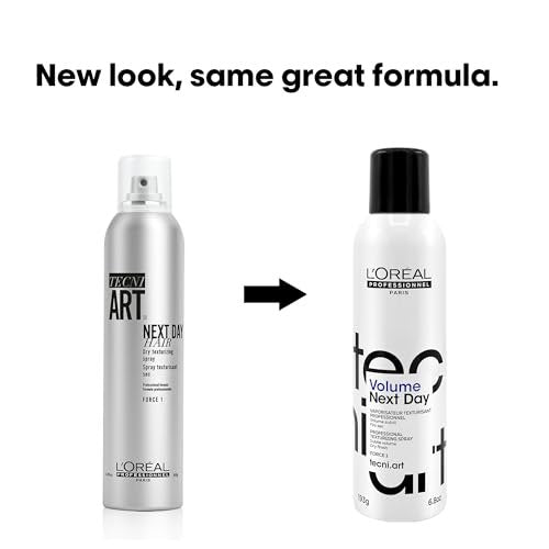 L'Oréal Professionnel Paris Volume Next Day Texture Hairspray – Light Hold, Matte Finish, 6.8 Fl Oz Avelisse