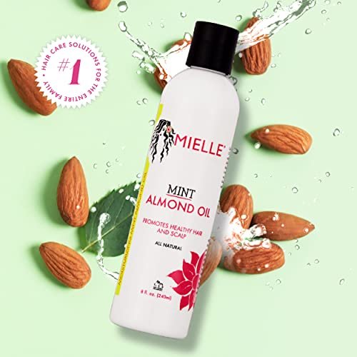 Mielle Organics Mint Almond Oil - Lightweight Dry Scalp Oil for Moisture & Healthier Hair, 8 Fl Oz Avelisse