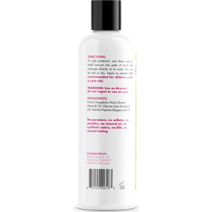 Mielle Organics Mint Almond Oil - Lightweight Dry Scalp Oil for Moisture & Healthier Hair, 8 Fl Oz Avelisse
