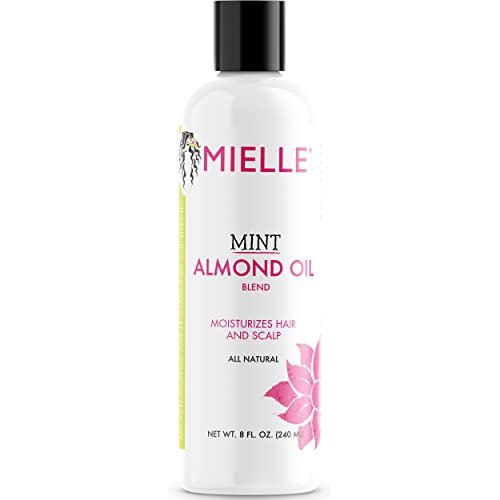 Mielle Organics Mint Almond Oil - Lightweight Dry Scalp Oil for Moisture & Healthier Hair, 8 Fl Oz Avelisse