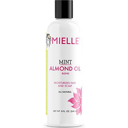 Mielle Organics Mint Almond Oil - Lightweight Dry Scalp Oil for Moisture & Healthier Hair, 8 Fl Oz Avelisse