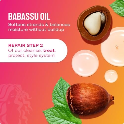 Mielle Organics Babassu & Mint Deep Conditioner with Protein – Moisturizing & Restorative Treatment for Dry, Damaged, Frizzy Hair (8 oz) - görsel 8