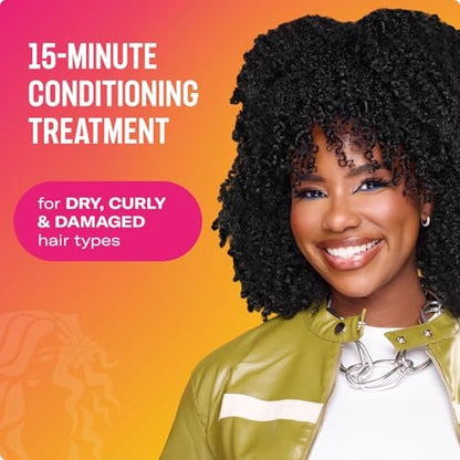 Mielle Organics Babassu & Mint Deep Conditioner with Protein – Moisturizing & Restorative Treatment for Dry, Damaged, Frizzy Hair (8 oz)