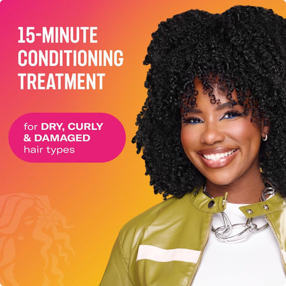 Mielle Organics Babassu & Mint Deep Conditioner with Protein – Moisturizing & Restorative Treatment for Dry, Damaged, Frizzy Hair (8 oz)