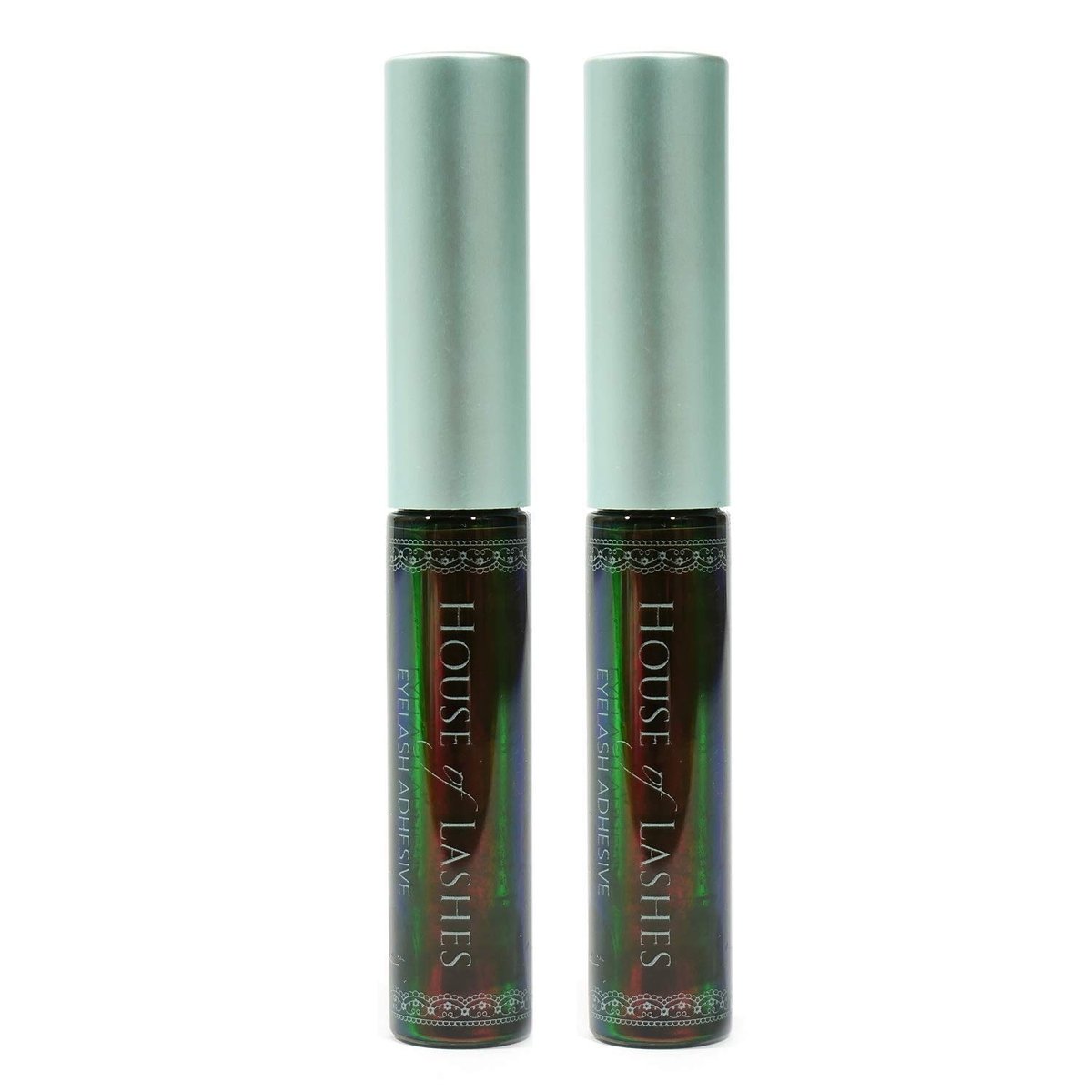 House of Lashes Dark Eyelash Glue Adhesive - Latex-Free, Cruelty-Free, 2-Pack (0.14 Fl Oz Each) Avelisse
