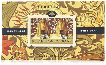 Senhorita Baudelaire Two Bar Pure Honey Soap - 3.5 oz Each (Pack of 2)