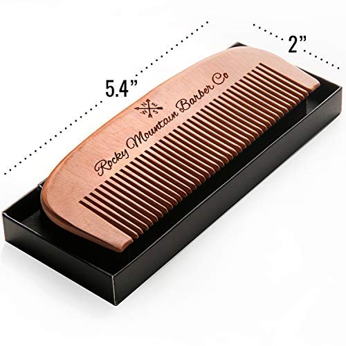 Handcrafted Wood Hair Comb – Anti-Static & No Snag for Beard, Head Hair & Mustache – Premium Gift Box Avelisse