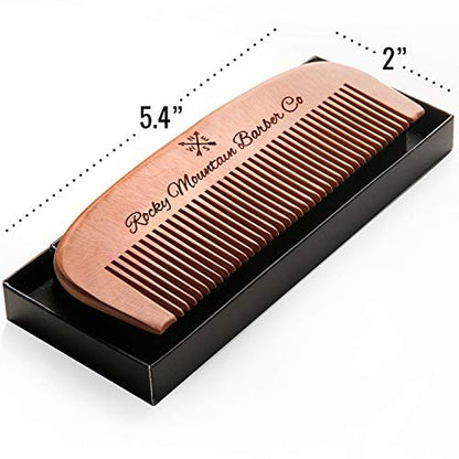 Handcrafted Wood Hair Comb – Anti-Static & No Snag for Beard, Head Hair & Mustache – Premium Gift Box Avelisse