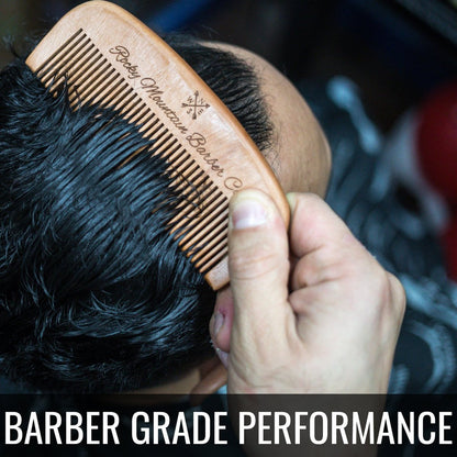 Handcrafted Wood Hair Comb – Anti-Static & No Snag for Beard, Head Hair & Mustache – Premium Gift Box Avelisse