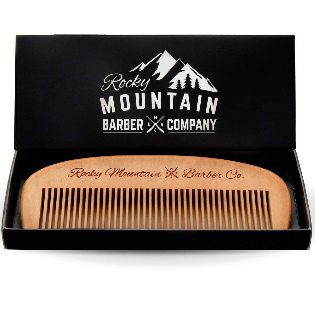 Handcrafted Wood Hair Comb – Anti-Static & No Snag for Beard, Head Hair & Mustache – Premium Gift Box Avelisse