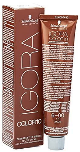 Schwarzkopf Professional Igora Color10 6-00 Dark Blonde Natural Extra Permanent Hair Color Cream – Ammonia Free & Cruelty Free (60ml) Avelisse
