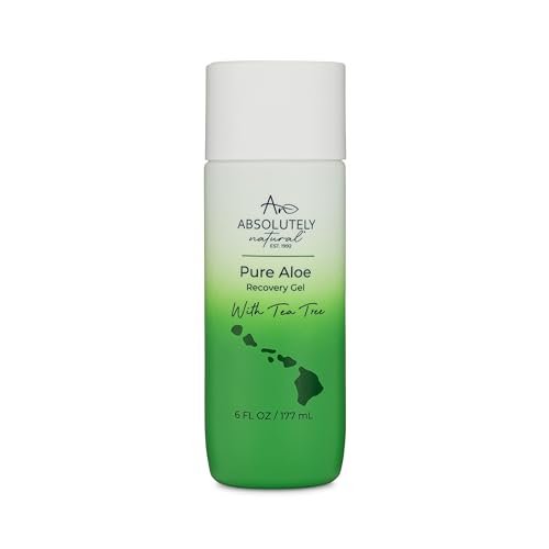 Absolutely Natural 100% Pure Aloe Vera Cooling Gel with Vitamin E & Eucalyptus - 6 oz Avelisse