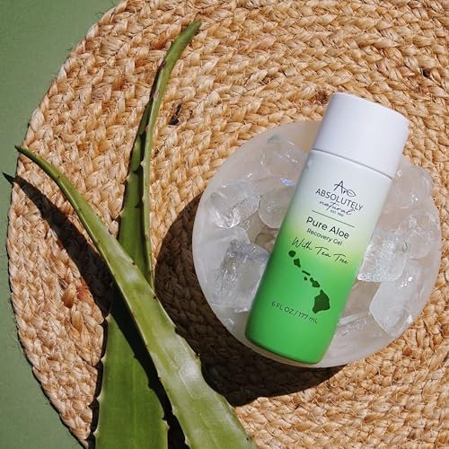 Absolutely Natural 100% Pure Aloe Vera Cooling Gel with Vitamin E & Eucalyptus - 6 oz Avelisse