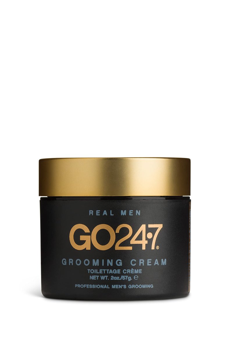 GO247 Grooming Cream – Light Hold, Natural Finish Styling Cream for Men – Tames Frizz & Flyaways, 2 oz Avelisse