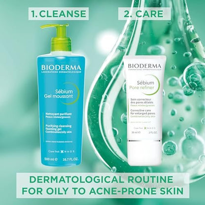 Bioderma Sébium Mat Control Cream – Mattifying & Moisturizing Daily Cream for Combination to Oily Skin, 1 fl oz