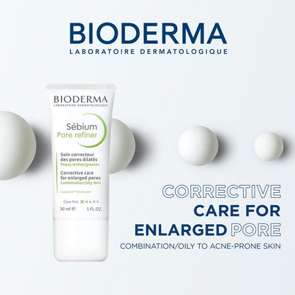 Bioderma Sébium Mat Control Cream – Mattifying & Moisturizing Daily Cream for Combination to Oily Skin, 1 fl oz