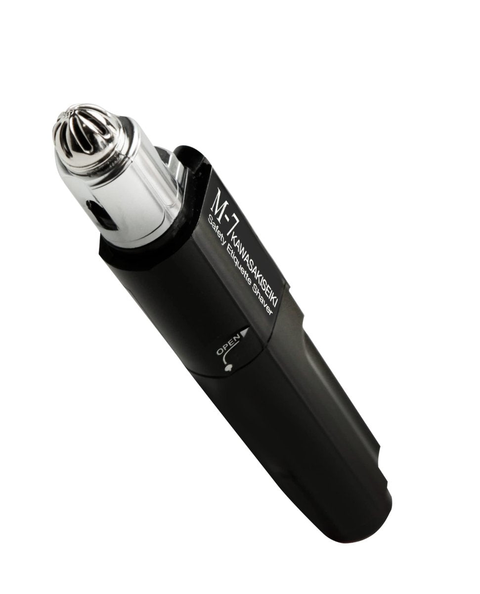 KAWASAKISEIKI M-7 Nose Hair Trimmer – Multifunctional Trimmer for Nose, Ears & Eyebrows with Nickel Sterilized Coating & Self-Cleaning Design for Men Avelisse