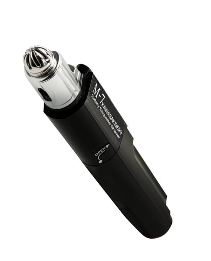 KAWASAKISEIKI M-7 Nose Hair Trimmer – Multifunctional Trimmer for Nose, Ears & Eyebrows with Nickel Sterilized Coating & Self-Cleaning Design for Men Avelisse