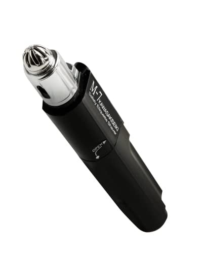 KAWASAKISEIKI M-7 Nose Hair Trimmer – Multifunctional Trimmer for Nose, Ears & Eyebrows with Nickel Sterilized Coating & Self-Cleaning Design for Men Avelisse