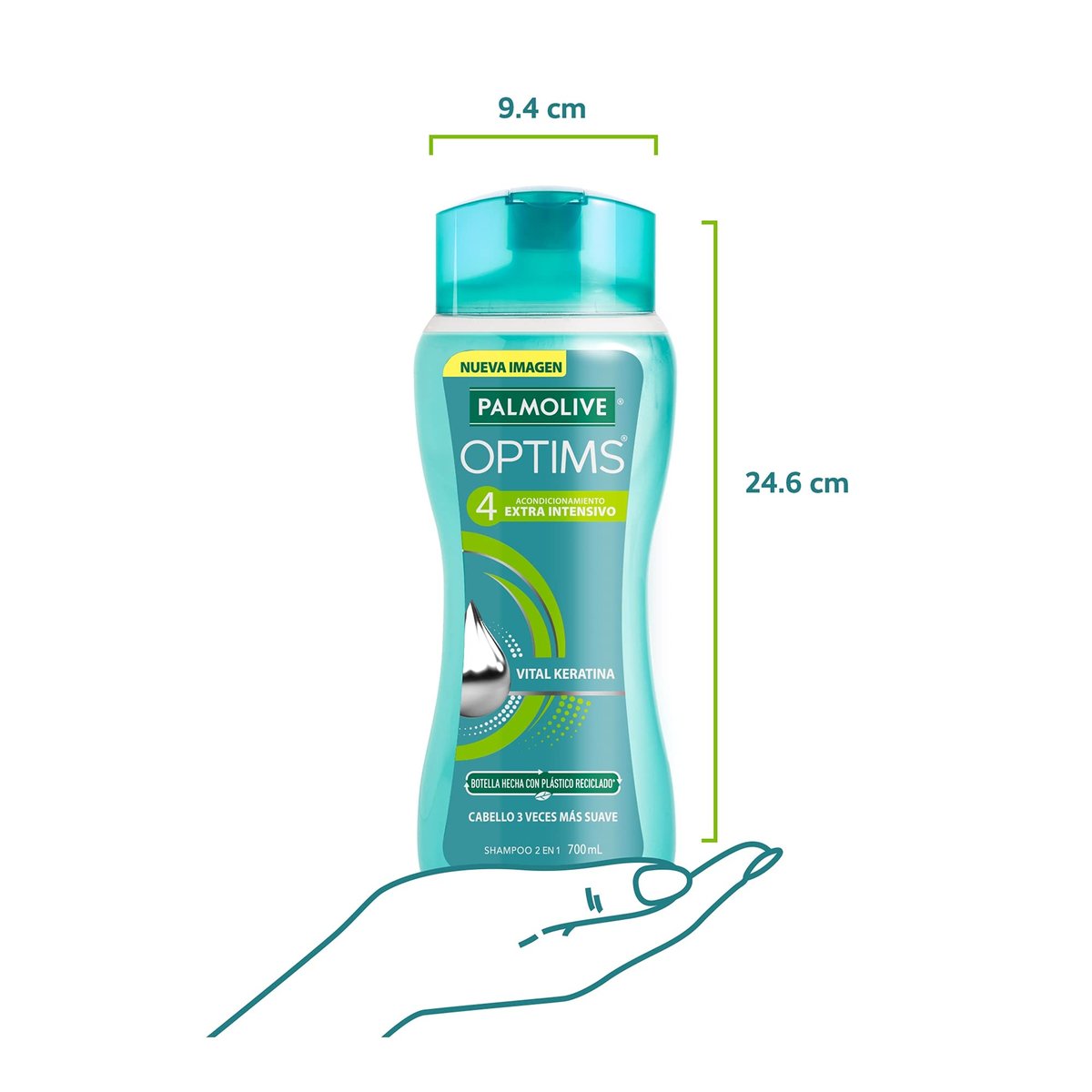 Palmolive Optims Level 4 Shampoo 700 ml – Restore & Strengthen Damaged Hair Avelisse