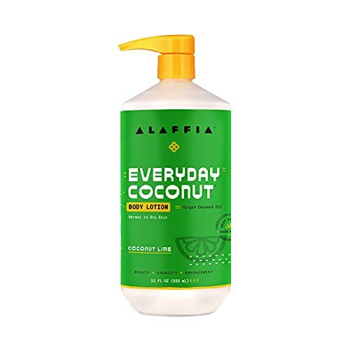 Alaffia Everyday Coconut Hydrating Body Lotion, Coconut Lime, 32 oz – Normal to Dry Skin Avelisse