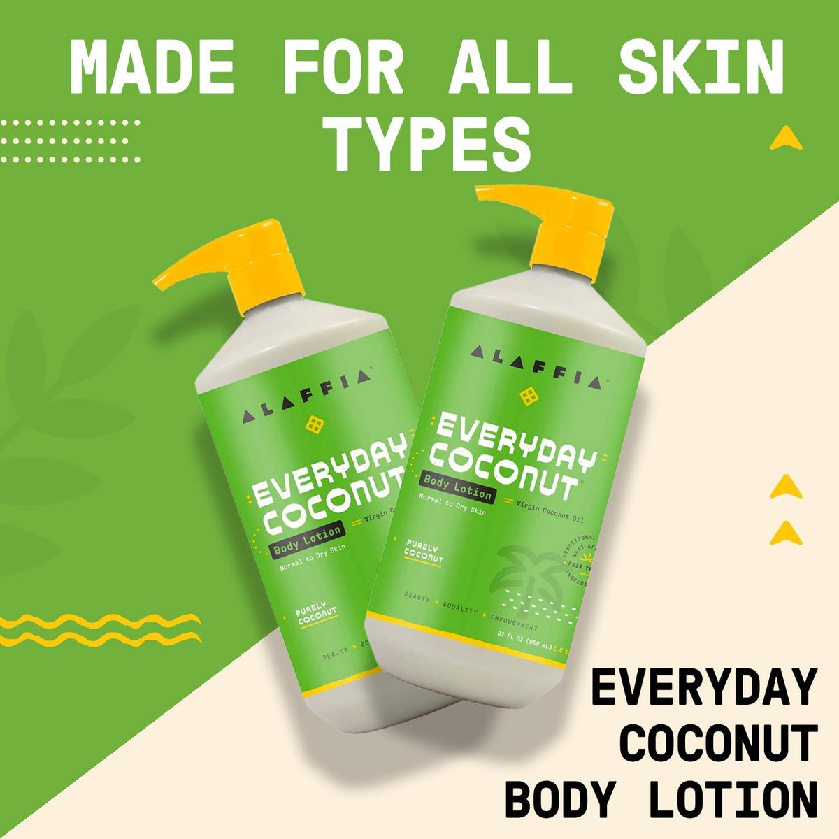 Alaffia Everyday Coconut Hydrating Body Lotion, Coconut Lime, 32 oz – Normal to Dry Skin Avelisse