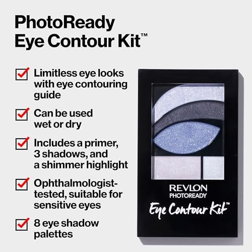 Revlon PhotoReady Eye Makeup Eyeshadow Palette, Creamy Pigmented Blendable Matte & Shimmer Finishes, 523 Rustic, 0.01 oz - görsel 3