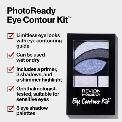 Revlon PhotoReady Eye Makeup Eyeshadow Palette, Creamy Pigmented Blendable Matte & Shimmer Finishes, 523 Rustic, 0.01 oz