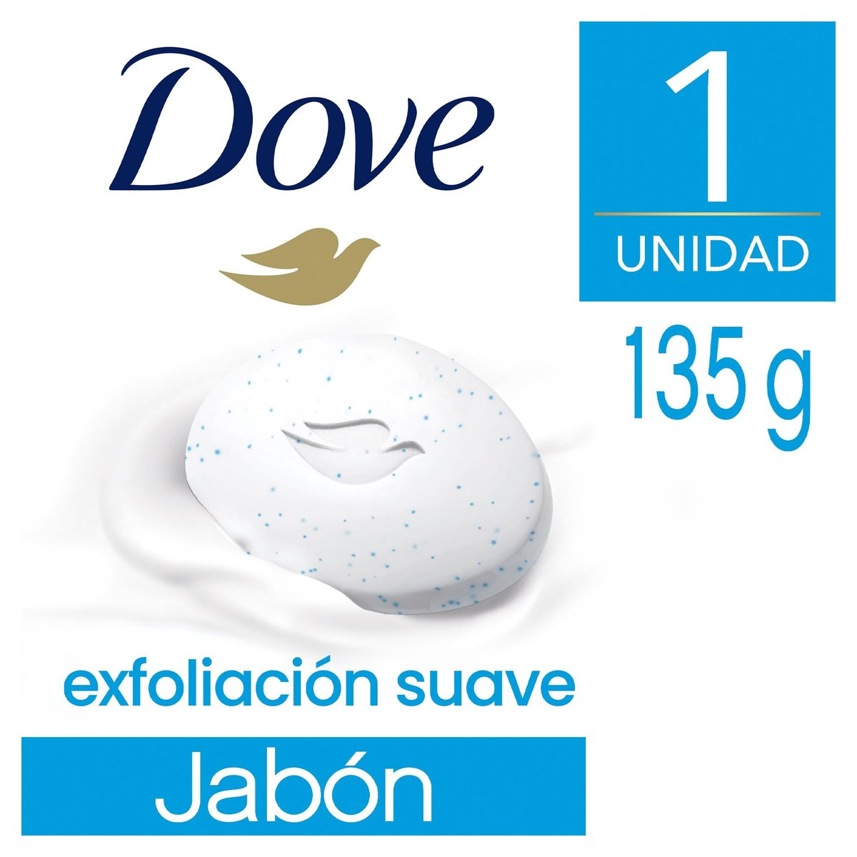Dove Gentle Exfoliating Beauty Bar Soap - 4.75 oz (135g) - White Avelisse