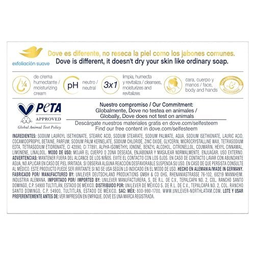 Dove Gentle Exfoliating Beauty Bar Soap - 4.75 oz (135g) - White Avelisse