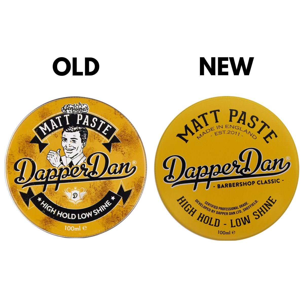 Dapper Dan Matt Paste - High Hold Low Shine Hair Paste for Men, Adds Texture with Flexible Hold, Vintage Cologne Fragrance, 100ml Avelisse