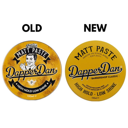 Dapper Dan Matt Paste - High Hold Low Shine Hair Paste for Men, Adds Texture with Flexible Hold, Vintage Cologne Fragrance, 100ml Avelisse