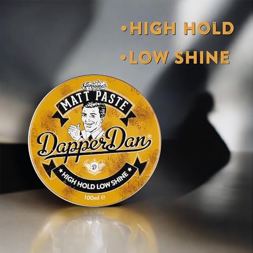 Dapper Dan Matt Paste - High Hold Low Shine Hair Paste for Men, Adds Texture with Flexible Hold, Vintage Cologne Fragrance, 100ml Avelisse
