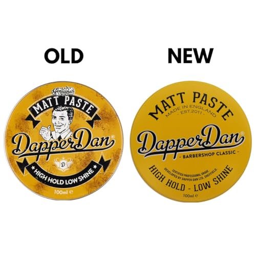 Dapper Dan Matt Paste - High Hold Low Shine Hair Paste for Men, Adds Texture with Flexible Hold, Vintage Cologne Fragrance, 100ml Avelisse