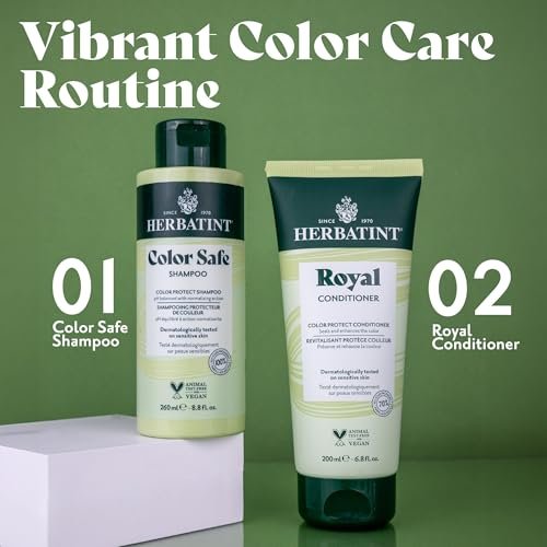 Herbatint Color Safe Shampoo for Color-Treated Hair - Aloe Vera, Sulfate-Free - 8.8 Fl Oz Avelisse