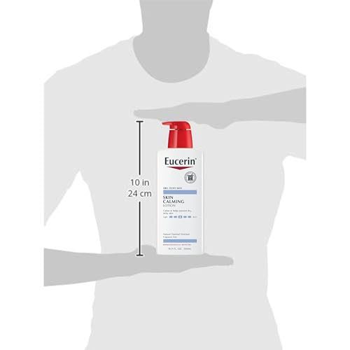 Eucerin Skin Calming Cream - Full Body Lotion for Dry, Itchy Skin, Natural Oatmeal Enriched - 8 oz. Tube (Pack of 3) Avelisse