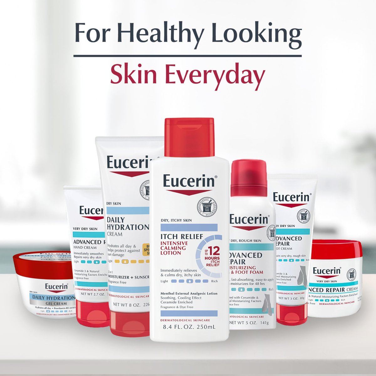 Eucerin Skin Calming Body Lotion – Natural Oatmeal Enriched for Dry, Itchy Skin, 16.9 fl. oz. - görsel 11