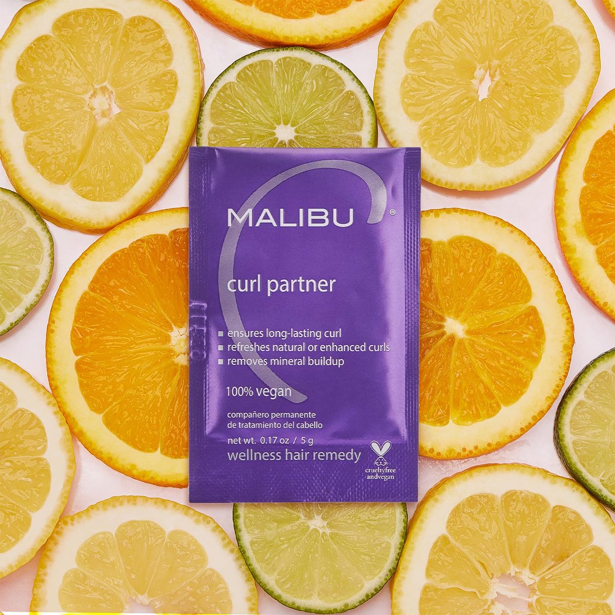 Malibu C Curl Partner Wellness Remedy - Mineral Build Up Remover for Curly Hair, 1 Packet - görsel 3