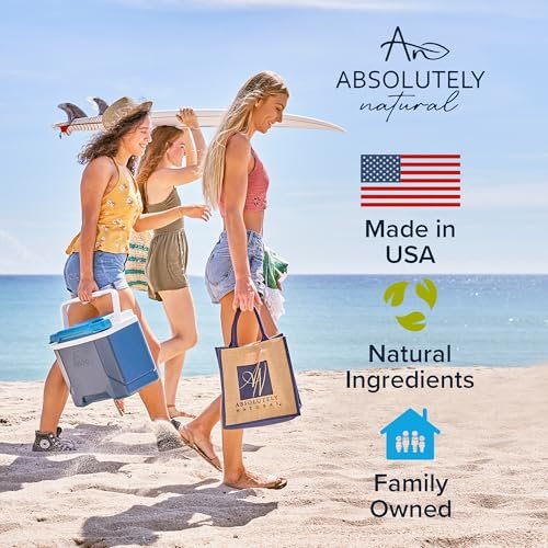 Absolutely Natural After Sun Lotion & Moisturizer with Aloe Vera, Rose Hip Oils, & Vitamin E | Helps Prevent Anti-Aging & Sunburn Relief - 8 Fl Oz Avelisse