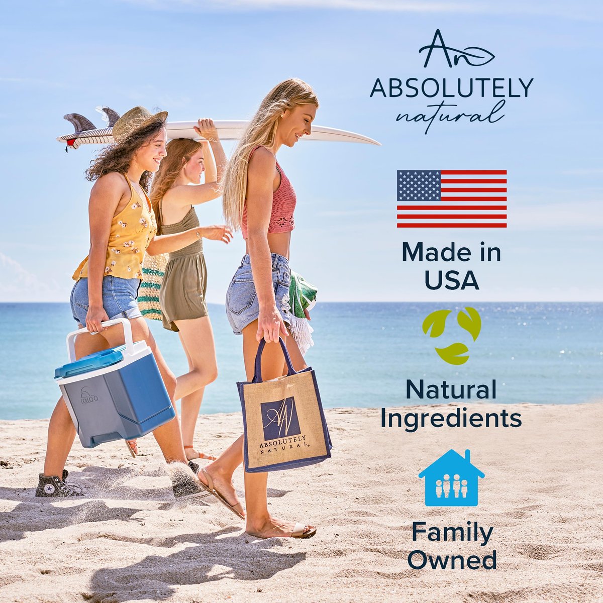 Absolutely Natural After Sun Lotion & Moisturizer with Aloe Vera, Rose Hip Oils, & Vitamin E | Helps Prevent Anti-Aging & Sunburn Relief - 8 Fl Oz Avelisse
