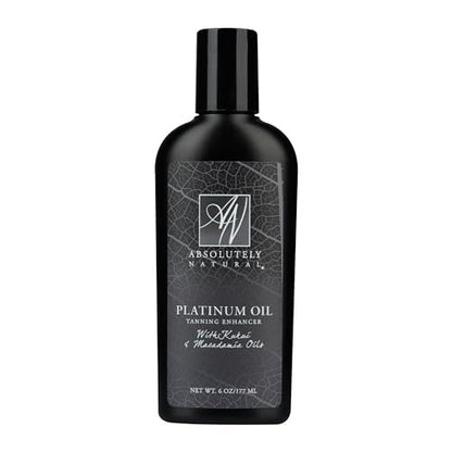 Absolutely Natural Organic Tanning Oil with Bronzer - Reef Safe, Spa Quality, Made in USA (6 oz) Avelisse
