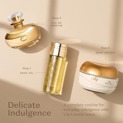 Lily Scented Body Oil - Lightweight Fast Absorbing Moisturizing Body Oil, 5 oz Avelisse