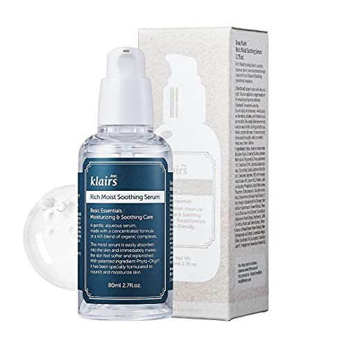 DearKlairs Rich Moist Soothing Serum - Instant Absorption, Non-Greasy, Hydrating, Cooling Basic Skincare, Unscented, 2.7 Fl Oz Avelisse
