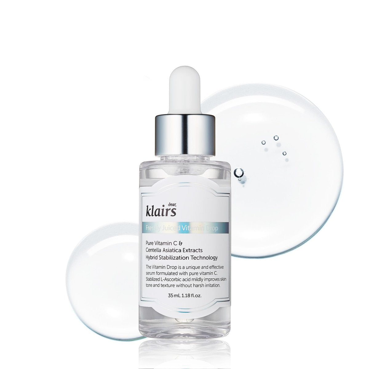 DearKlairs Vitamin C Serum, Gentle 5% Pure Vitamin C & EGF Peptides, for Uneven Skin Tone, Brightening, Dark Spot Care, Sensitive Skin, Non-Irritating, Korean Skincare 1.18 Fl Oz - görsel 1